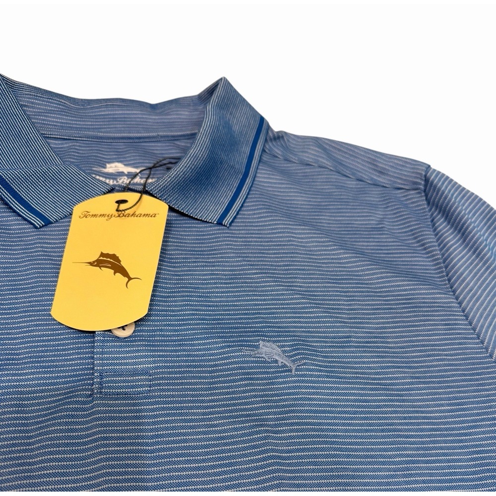 Tommy Bahama Men's Polo Top Palace Blue Size M NWT